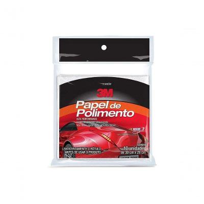 Papel para Polimento Automotivo para Acabamento da Pintura Modelo Auto 10 Folhas Uso em Veículos