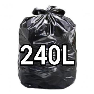 Saco para Lixo 240 Litros Super Reforçado 100 Unid 115x130 cm Preto 240L Higipack