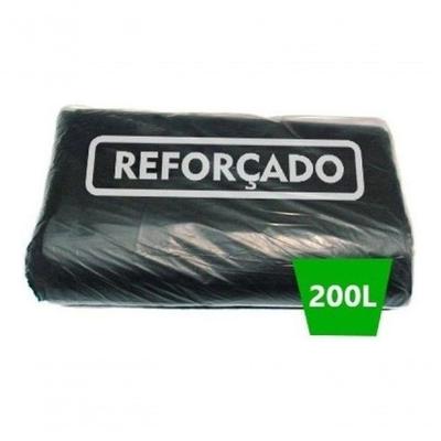 Saco de Lixo 200 Litros Reforçado Preto 95x115 Pacote 5KG 0,14 MICRAS Higipack