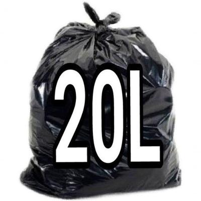Saco para Lixo 20L Preto Brilhoso 40x50cm com 100 Unidades Higipack