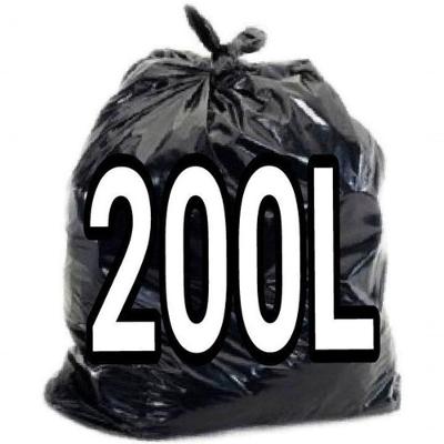 Saco para Lixo 200 Litros Super Reforçado 90x110 cm Preto Alta Resistência Higipack