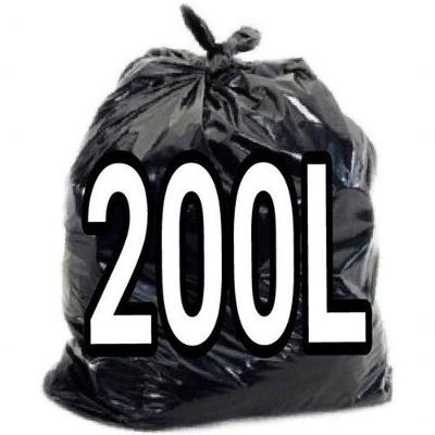 Saco para Lixo 200 Litros Intermediário Preto 100UN para Uso Geral Higipack
