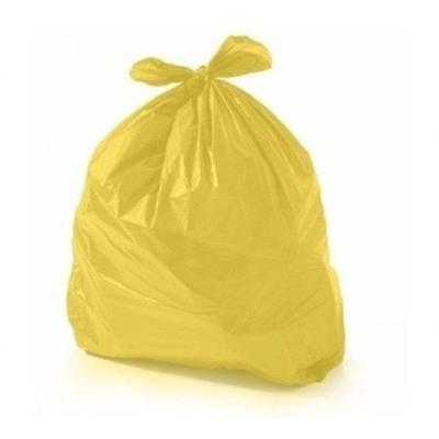 Saco para Lixo Saco de Lixo 100 Litros Colorido Amarelo Comum 100L com 100 Unidades Higipack