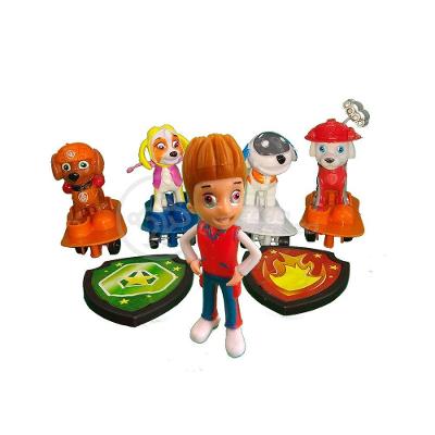 Brinquedo Kit 5 Bonecos Patrulha Canina com 4 Skates para Brincar e Colecionar Smart Bracelet