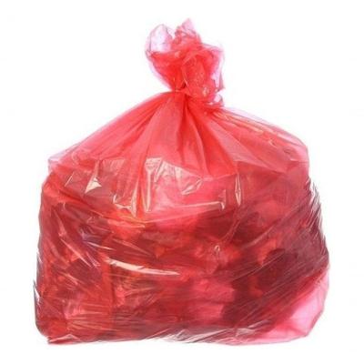 Saco para Lixo Reforçado Vermelho 100L com 50 Unidades 90x90cm Higipack