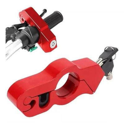 Trava Antifurto para Moto em Manete de Freio e Acelerador Vermelho para Motos Populares OEM