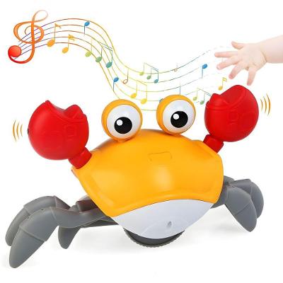 Brinquedo Infantil Caranguejo Fujão Música Luz com Sensor Inteligente Verde Utimix