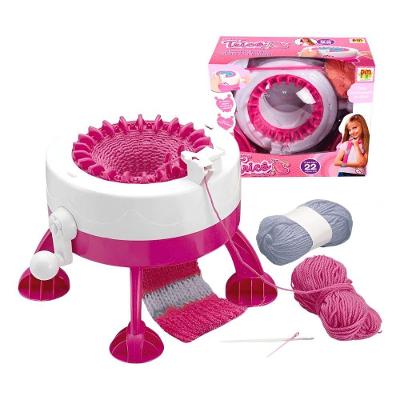 Brinquedo Educativo Máquina Tricô Divertido com 22 Agulhas e Acessórios Infantil DM Toys