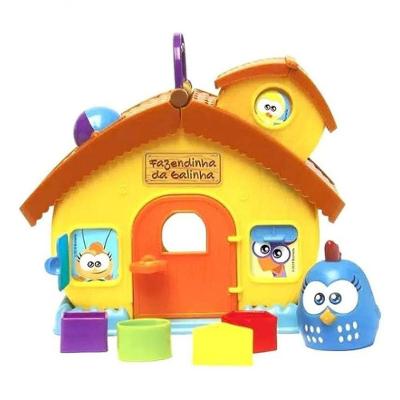 Brinquedo Educativo Fazendinha Galinha Pintadinha Mini Elka Laranja