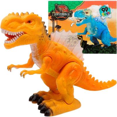 Brinquedo Dinossauro Tiranossauro Rex com Luzes LED, Movimentos, Sons, Amarelo Outras Marcas