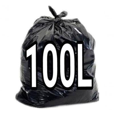 Saco de Lixo 100L Comum com 100 Unidades para Uso Doméstico e Comercial Higipack