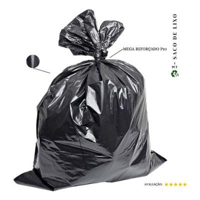Saco De Lixo 100 Litros Mega Reforçado- P10 - 20 Unidades