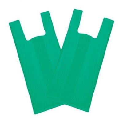 Sacola Plástica Reciclada Reforçada 50x60 Modelo 4 kg Verde para Estabelecimentos Comerciais