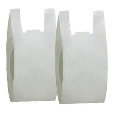 Sacola Plástica Reciclada Reforçada 35x50 Branca Fardo 1KG para Comércio em Geral Higipack
