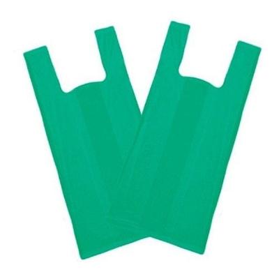 Sacola Plástica Reciclada Reforçada 50x60 Verde Fardo 4 kg para Estabelecimentos Diversos Higipack