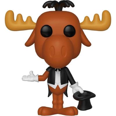 Brinquedo de Pelúcia Pop Rocky e Bullwinkle Bullwinkle J Moose #447 Textura Macia Funko Pop!