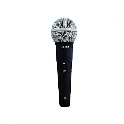 Microfone com Fio Profissional SM50 VK com Cabo 5M e Chave ON-OFF Preto Leson