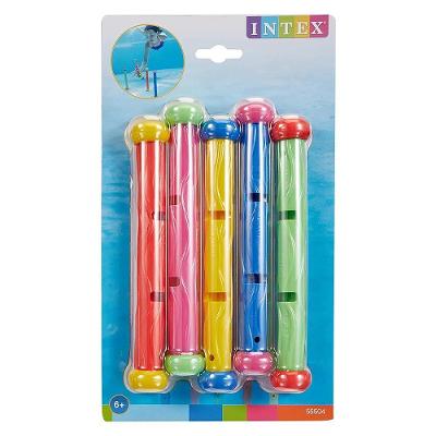 Brinquedo de Mergulho para Piscina Caça Bastão Mergulho Intex 55504 com 5 Bastões Coloridos Intex