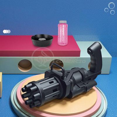 Brinquedo de Bolhas Máquina Elétrica Tiktok com 8 Saídas e Frasco de Mistura Preto Smart Bracelet