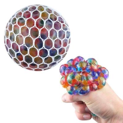 Brinquedo Antiestresse Fun Squishy Stress Ball Mesh Orbeez Splash Bolinhas de Gel Transparente Smart