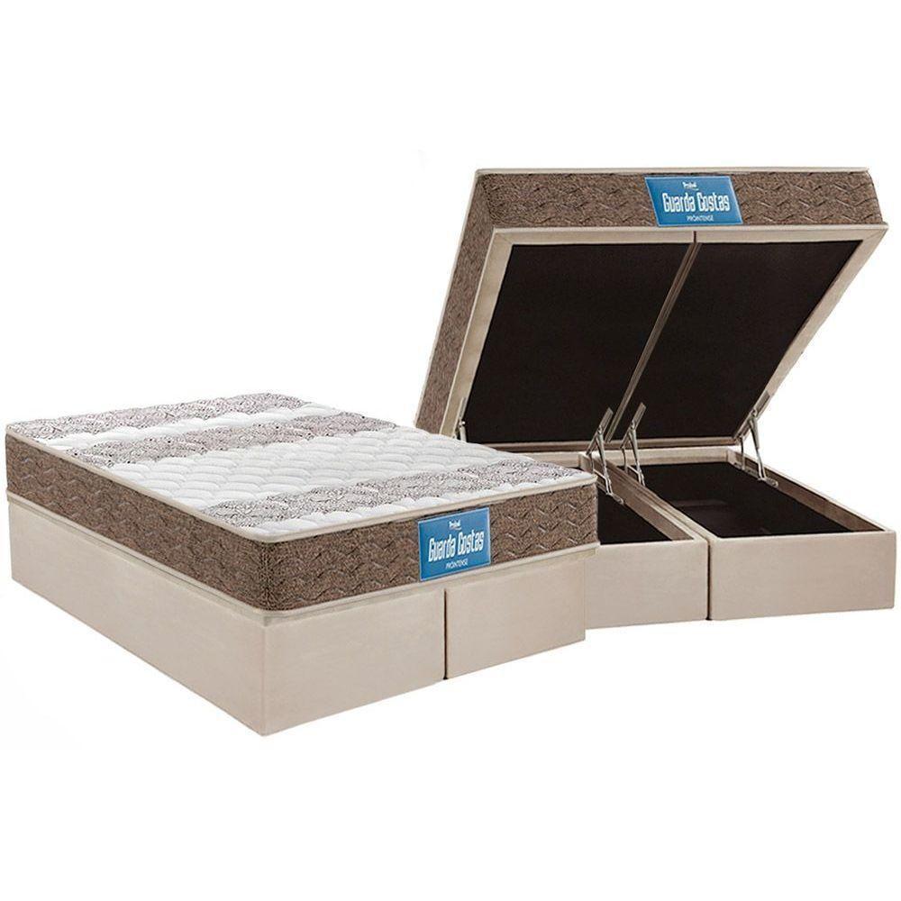 Cama Box Baú Queen Colchão Espuma D33 Probel/Ep Plus Double Face+Base Clean(158X198) - 1