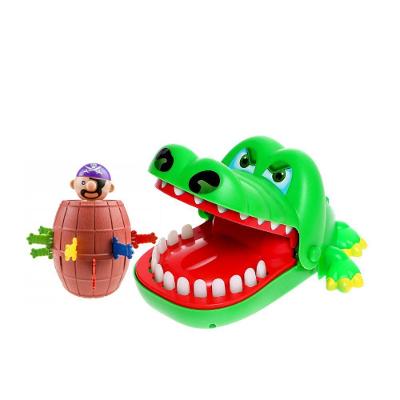 Kit Jogo de Tabuleiro Infantil Crocodilo Morde Dedo Pula Pirata Quebra Gelo do Pinguim OEM