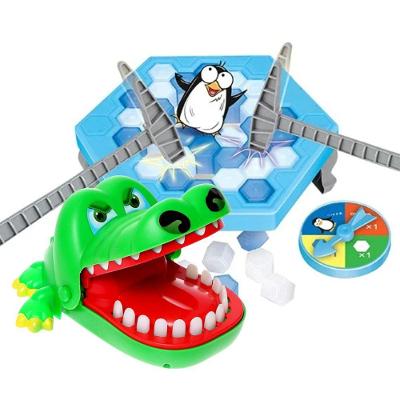 Kit de Jogos Brinquedo Infantil Crocodilo Morde Dedo Pula Pirata Quebra Gelo do Pinguim OEM