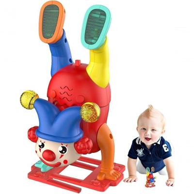 Brinquedo Musical para Bebês Palhaço Elétrico com Luz e Movimento com Luzes LED e Sons Que Estimulam