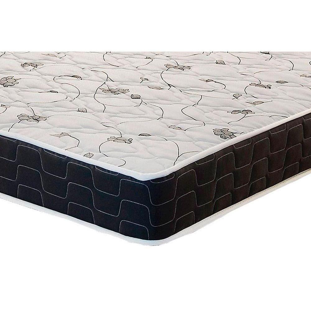 Cama Box Baú Queen: Colchão Anatômico Anjos D28 / AG65 Pantanal + Base CRC Suede Black(158x198) - 2