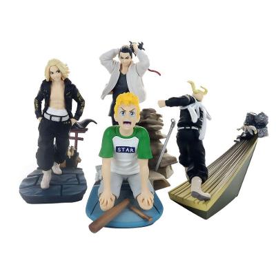 Figura de Coleção Toman Heroic Scene - Petitrama Ref.:516314 com 4 Personagens em PVC Megahouse