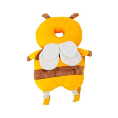 Almofada Mochila Proteção para Bebê Abelha Amortece Impacto na Cabeça e Costas Amarelo