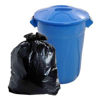 Saco para Lixo Saco Lixo Preto 100 Litros Reforçado 5KG Pacote com 45 Unidades Preto Higipack