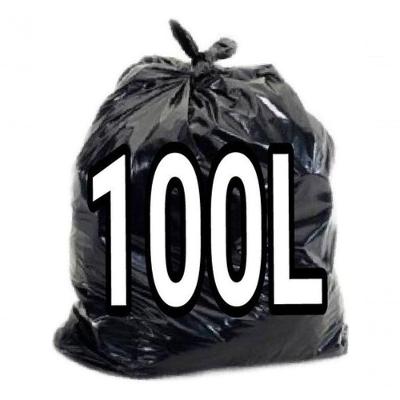 Saco para Lixo Saco de Lixo 100l Reforçado Preto 100 Litros Parede Dupla 300 Unidades Higipack