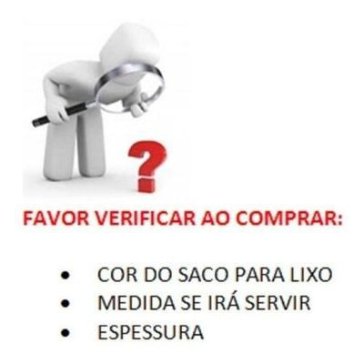 Saco para Lixo Saco de Lixo 60L Preto Reforçado 100 Unidades Higipack