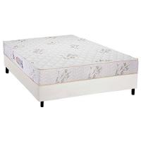 Cama Box Casal: Colchão Espuma D33 Luckspuma Supreme + Base Crc Courano White(138X188) - 1