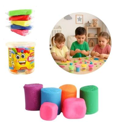 Pote de Massinha com 05 Cores Vibrantes Atóxico 75 Gramas Infantil Amarelo Yeet