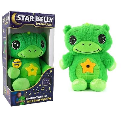 Urso de Pelúcia com Projetor de Estrelas Star Belly Dream Lites Luz Noturna Musical Verde Yeet