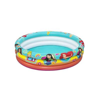 Piscina Inflável Infantil das Princesas de 200 Litros em PVC com Kit de Reparos Rosa
