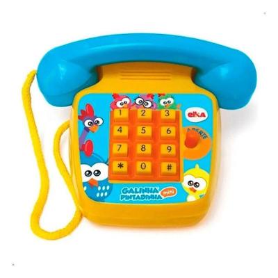 Mini Telefone Sonoro Galinha Pintadinha - Elka Colorido Colorido