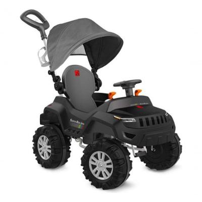 Carrinho Infantil de Passeio e Pedal Super Banjipe Reclinável com Capota e Assento Reclinável Preto