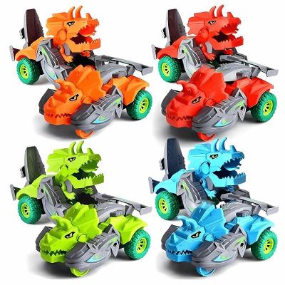 Carro Dino Transform com Mecanismo de Fricção e Design Transformável Verde Well Kids