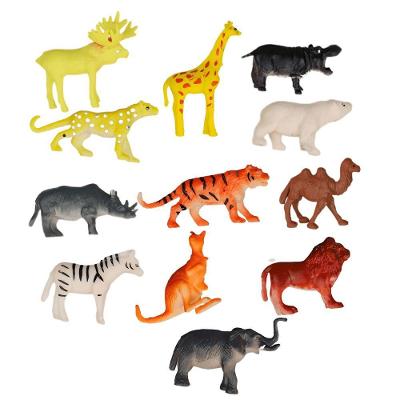 Mini Figuras Reino Animal Kit com 12 Animais Detalhados Que Estimulam Imaginação Infantil Ark Brasil