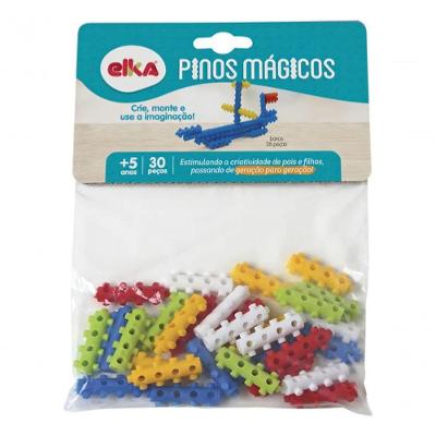 Brinquedo Para Montar Pinos Mágicos 30 Peças - Elka
