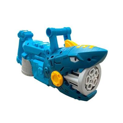 Brinquedo Infantil Pistola de Sabão Tubarão com Alto Desempenho para Imaginação e Coordenação Azul