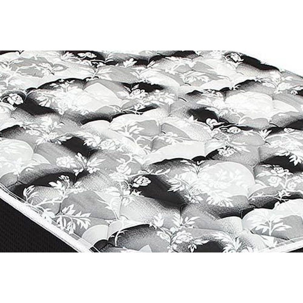 Cama Box Casal: Colchão Espuma D45 Luckspuma Gran Luck Black Pró Saúde + Base CRC Suede Black(138x188) - 2