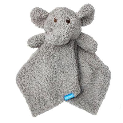Naninha Infantil Naninha Soft Elefante Cinza com Tecido Suave e Macio para Conforto do Bebê Clingo