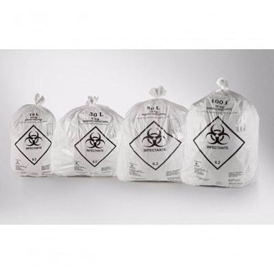 Saco de Lixo Infectante 15 Litros Branco + Barato Capacidade 15 l 100 Unidades Higipack