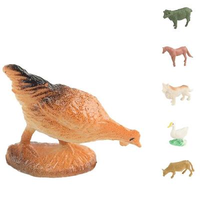 Kit Mini Figuras Animais de Fazenda AKT4362 com 12 Peças para Coordenação Motora Ark Brasil