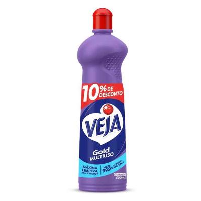Limpador Multiuso Veja Gold Lavanda e Álcool 500ML com Aroma Suave Veja