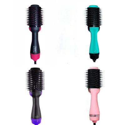 Escova Secadora Modeladora 3 em 1 Hair Styler Oval 1000W Iônica Preto Rosa OEM 110V